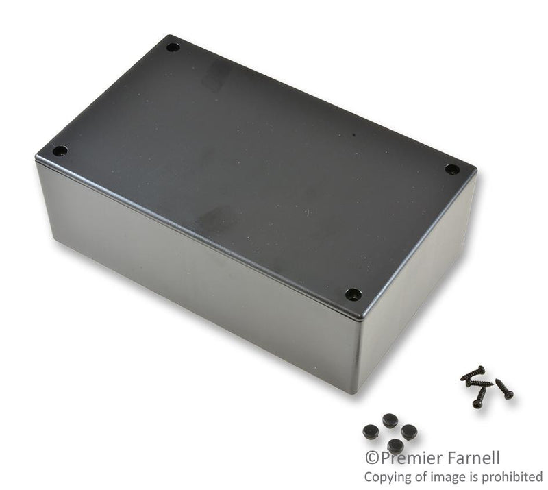 BUD INDUSTRIES CU-1945 ENCLOSURE, UTILITY, PLASTIC, BLACK