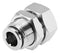 Festo NPQH-H-G18F-Q8-P10 Pneumatic Fitting Push-In Bulkhead G1/8 20 bar 8 mm Brass Npqh