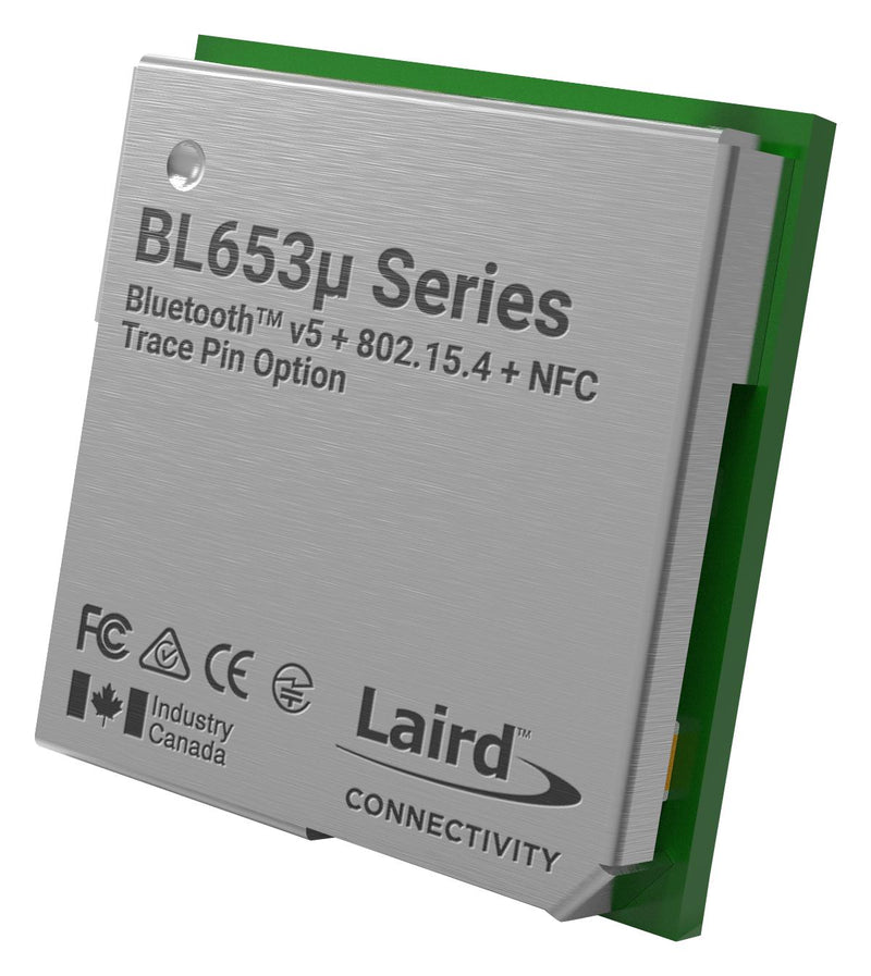 Laird Connectivity 453-00060C Bluetooth Module With Trace Pin BLE 5.1 2 Mbps 1.7 V to 5.5 Supply -103 dBm -40 &deg;C 105