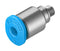 Festo 153312 Pneumatic Fitting Push-In M3 14 bar 3 mm Steel QSM
