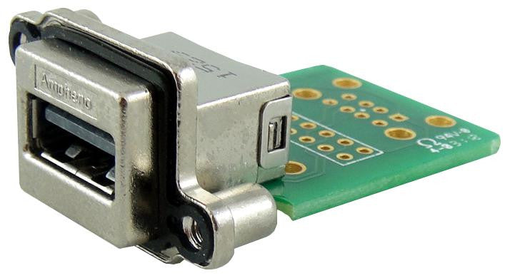 AMPHENOL COMMERCIAL PRODUCTS MUSBR-AA11-30 SEALED USB, 2.0 TYPE A, RECEPTACLE, IP68