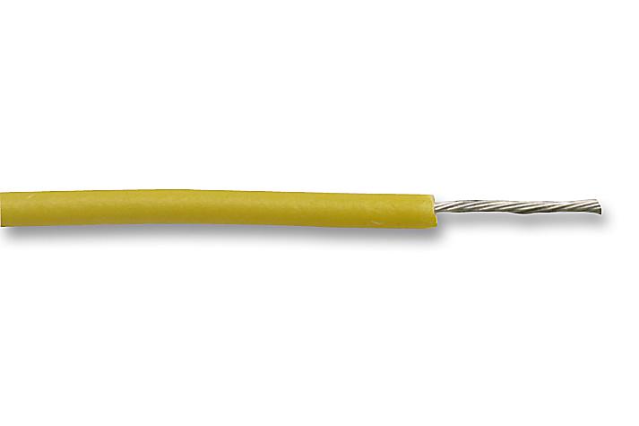 Multicomp PRO MP005399 Wire BS4808 / Def Stan 61-12 16/0.2 PVC Yellow 0.5 mm&sup2; 328 ft 100 m