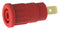 Tenma 72-14254 Banana Test Connector Jack Panel Mount 36 A 1 kV Gold Plated Contacts Red