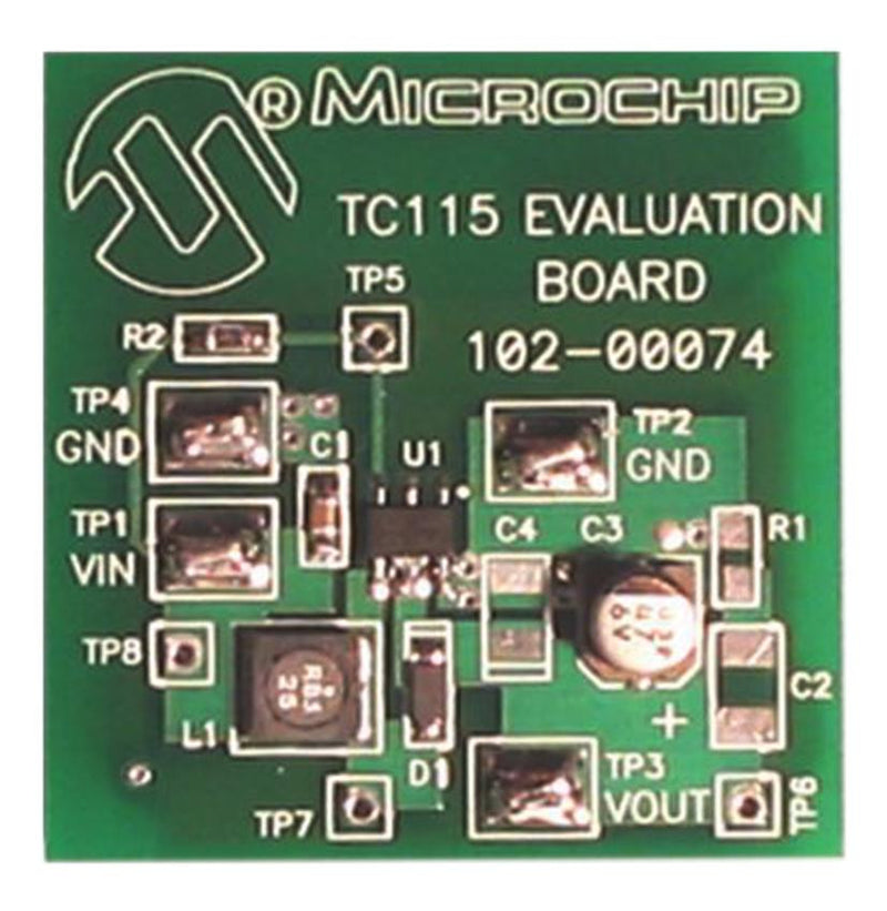 MICROCHIP TC115EV EVALUATION BOARD, TC115 PWM, PFM CONTROLLER