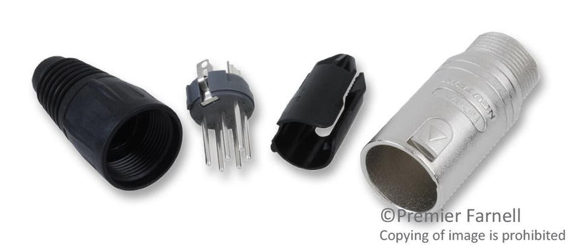 NEUTRIK NC6MSX CONNECTOR, XLR, PLUG, 6 POSITION