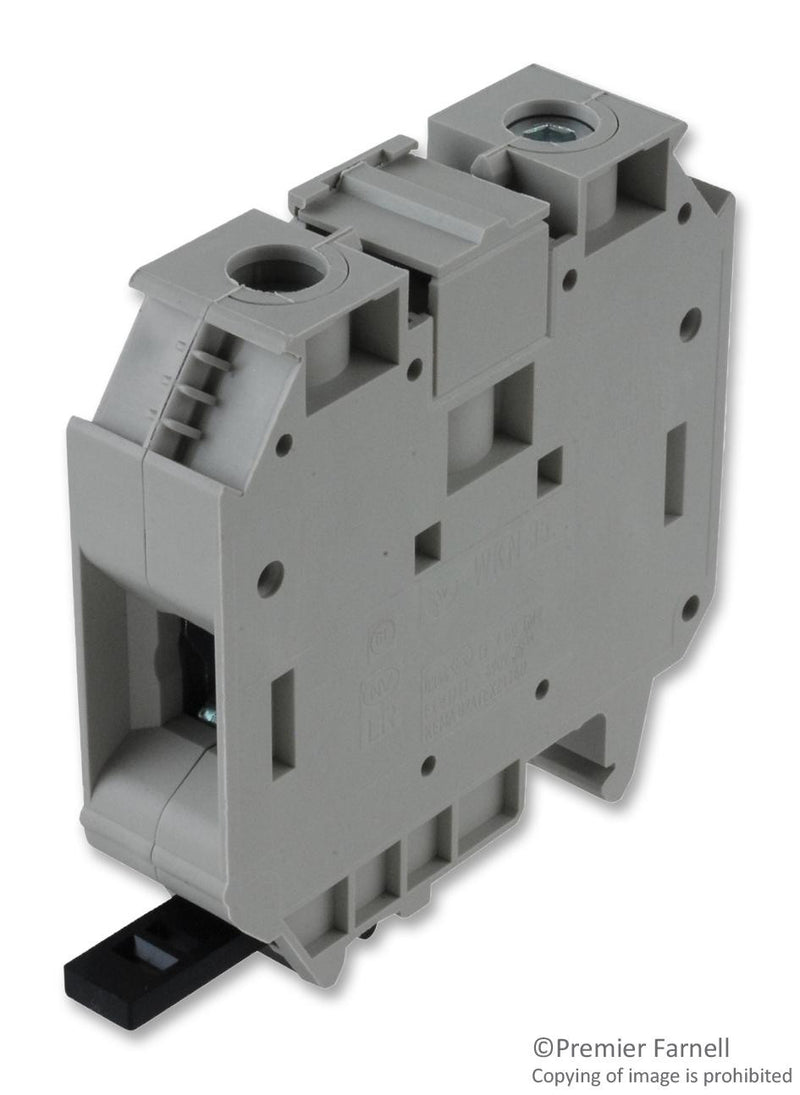 WIELAND ELECTRIC 57.535.0155.0 TERMINAL BLOCK, DIN RAIL, 1 POSITION, 12-2AWG