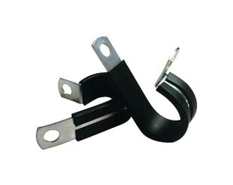 Essentra Components SPNW-5 Screw Mount Cable Clamp BLK STEEL/TPE