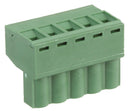 Multicomp PRO MC000179 MC000179 Pluggable Terminal Block 5.08 mm 5 Ways 24AWG to 12AWG Screw 16 A