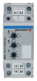 Carlo Gavazzi DUB72D724EX Voltage Monitoring Relay DUB72 Series SPST-NO 3 A DIN Rail 250 V Screw