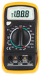 Duratool D03125 D03125 Handheld Digital Multimeter DC Current AC/DC Voltage Continuity Diode Resistance 3.5 2000