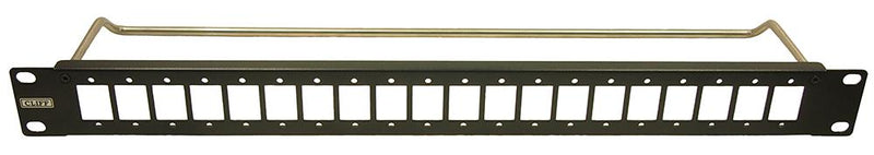 Cliff Electronic Components CP30162 Patch Panel M3 Hole Unloaded 20 Ports 1U CP301xx Series