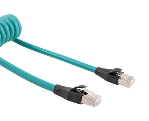 L-COM TRD815SZ-CD-6-36IN Coil Cord RJ45 PLUG-RJ45 Plug 3FT