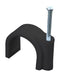 PRO Elec PELB0167 PELB0167 Fastener Nail Mount Cable Clamp 3.5 mm PE (Polyethylene) Black