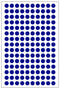 Multicomp PRO MP010408 Label Round Self Adhesive 12 mm Paper Blue