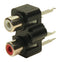 Cliff Electronic Components FW6190 RCA (Phono) Audio / Video Connector 3 Contacts Jack Metallised Thermoplastic Body Red White