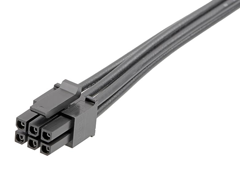 Molex 214756-2063 214756-2063 Cable Assembly Micro-Fit 3.0 Receptacle to Free End 6 Ways 3 mm 2 Row 600 23.6 "