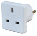 PRO Elec 1518A WHT 2PK 1518A 2PK UK to Europe Travel Adaptor Twin Pack