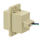 L-COM ECJ5048-L Ethernet Cable Cat3 254 mm 10 " RJ45 Jack to Free End Multi-coloured New