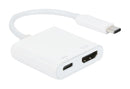 Multicomp PRO 83-22035 83-22035 USB 3.1 Type C Plug to Hdmi With Receptacle Charging Adapter Max Res. 4Kx2K@60Hz New
