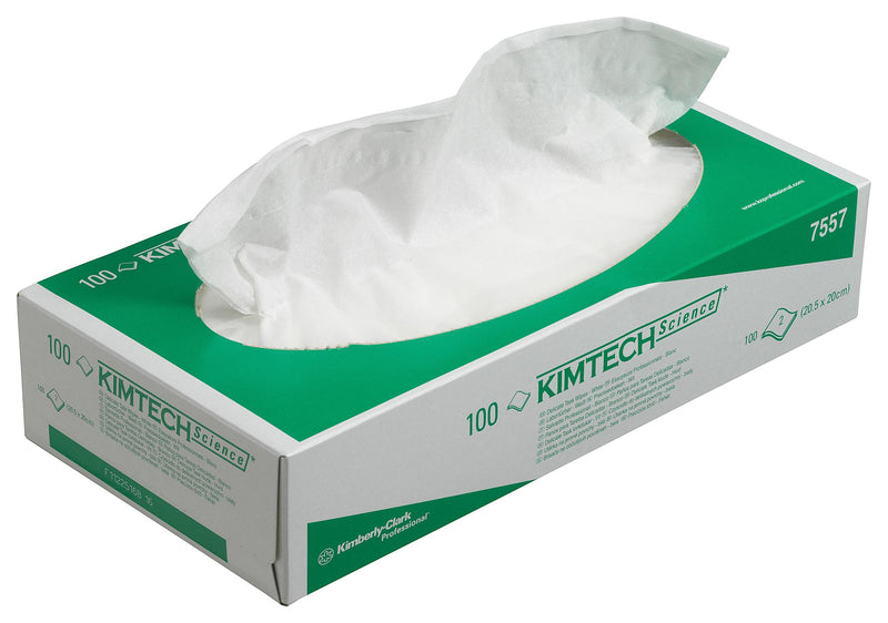 Kimberly Clark 7557 7557 Wipes Clean Room 200mm x 205mm White
