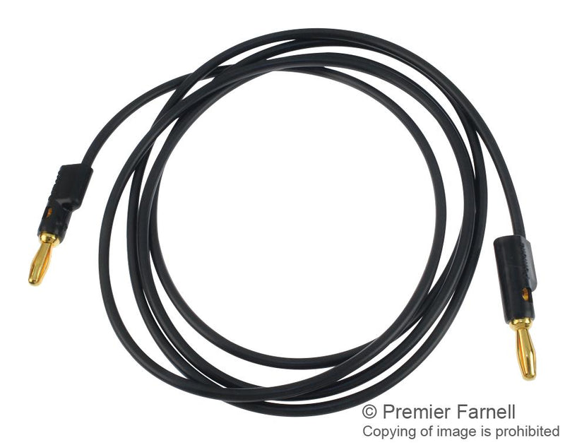 Pomona 2948-60-0 Test Lead Banana Plug Stackable 60 VDC 15 A Black 1.524 m