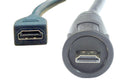 Multicomp PRO MP007433 MP007433 Audio / Video Cable Assembly Hdmi Plug Receptacle 6.6 ft 2 m Black