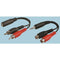 PRO Signal PSG03482 Cable 3.5MM JACK-2 RCA Plug 6FT BLK