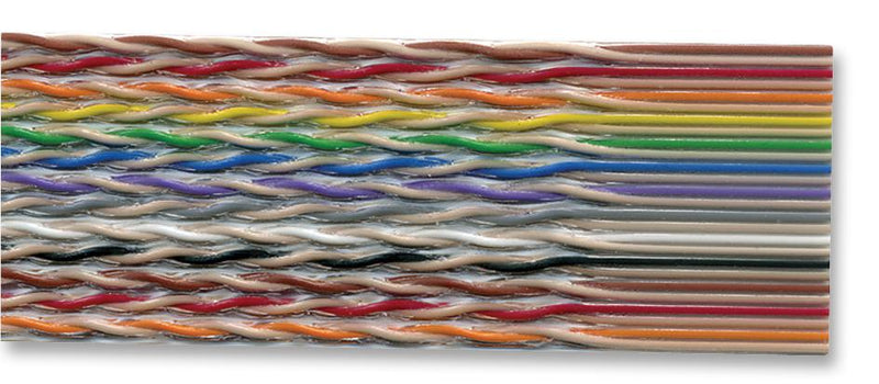 3M 1700/50 Ribbon Cable Twisted Pair Flat Unscreened 50 Core 28 AWG 100 ft 30.48 m