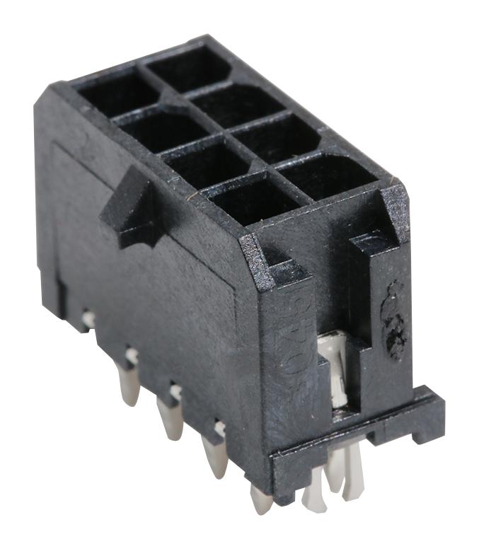 Molex 43045-0824 Pin Header Power 3 mm 2 Rows 8 Contacts Through Hole Straight Micro-Fit 3.0 43045 Series