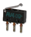 Panasonic Electric Works AVT32423 Microswitch FS-T Type Standard Subminiature Simulated Roller Lever Spdt Solder 3 A 30 VDC