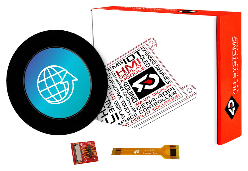 4D Systems PIXXILCD-13P2-CTP-CLB HMI Panel LCD TFT Display 270 cd/m2 240 x Pixels 15 Way FPC