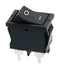 Omron Electronic Components A8L-21-12N2 BY OMI Rocker Switch On-Off DPST-NO Non Illuminated Panel Mount Black A8L