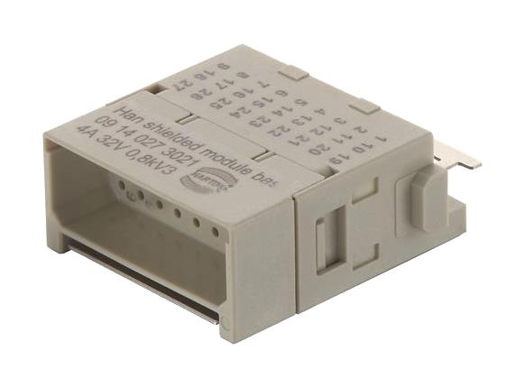 Harting 09140273021 Heavy Duty Module Plug 27POS 4A New