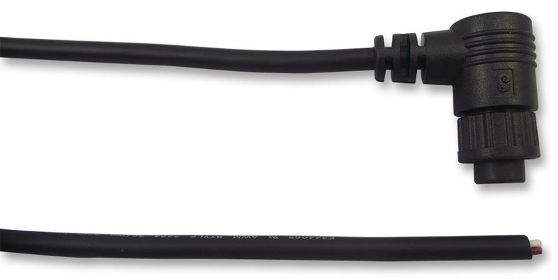 Multicomp PRO 2CT3010-W04400 2CT3010-W04400 Circular Cable Assembly 90&Acirc;&deg; Receptacle to Free End 4 Ways 3.28 ft 1 m Black