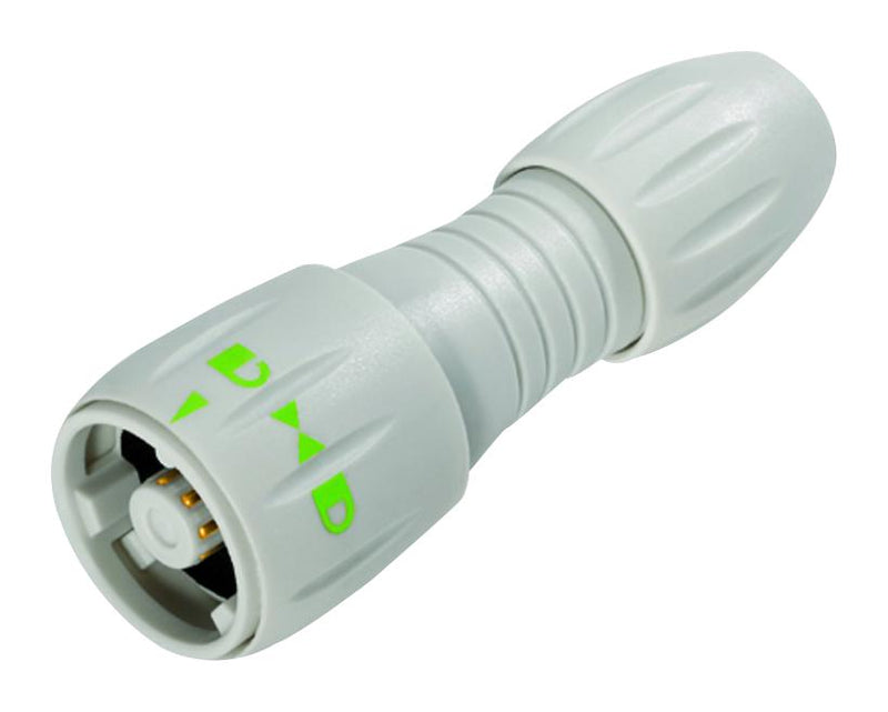Binder 99-0771-401-08 Circular Connector 770 Series Cable Mount Plug 8 Contacts Solder Pin Bayonet