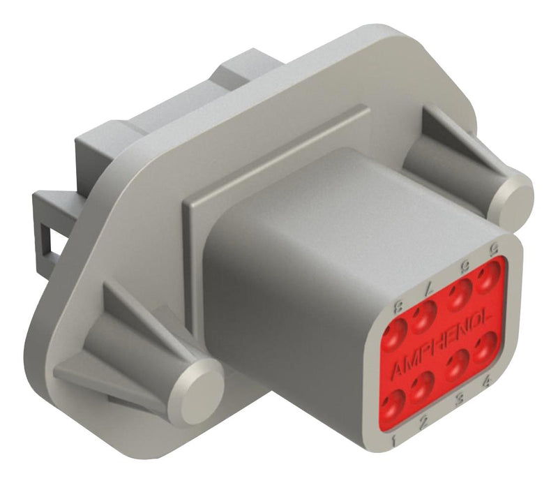Amphenol SINE/TUCHEL AT04-08PA-PM11 Rcpt Housing 8POS Thermoplastic Grey