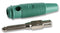 Hirschmann Test and Measurement 930726104 930726104 Banana Connector 4mm Plug Cable Mount 16 A 60 V Nickel Plated Contacts Green