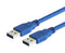 L-COM CAU3AA-03M USB Cable 3.0 A PLUG-A Plug 11.8" New