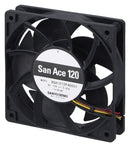 Sanyo Denki - Sanace Fans 9GA1212P4S001 Axial Fan 12 V DC 120 mm 25 54 dBA 113 cu.ft/min