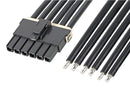 Molex 216401-1063 Cable Assembly Mega-Fit Receptacle to Free End 6 Ways 5.7 mm 1 Row 600 23.6 "