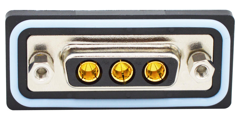 Norcomp CDFV3W3213L451 CDFV3W3213L451 Combination Layout D Sub Connector Nanook CDF Series DA-3W3 Receptacle 3 Contacts Power