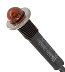 VCC (VISUAL Communications COMPANY) 6010M1 Neon Indicator Non-Relampable 125 VAC Wire Leaded Red 9.65 mm Dome