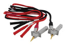EXTECH INSTRUMENTS 380465 Test Lead Set, Kelvin Clip, Banana Jack, Black, Red