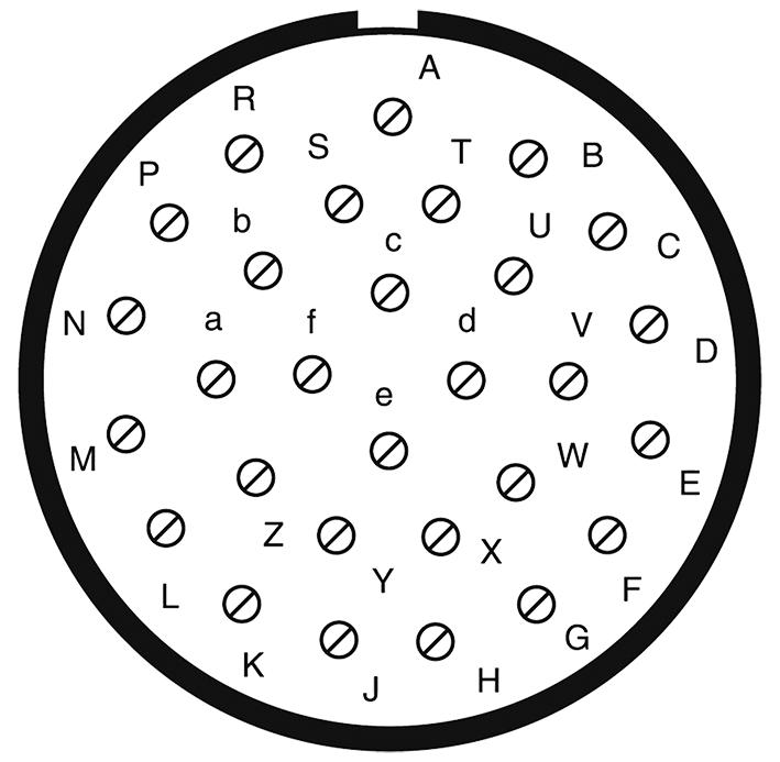 Amphenol LTD D38999/20WJ29SB-LC D38999/20WJ29SB-LC Circular Connector MIL-DTL-38999 Series III Wall Mount Receptacle 29 Contacts