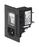 Schurter 3-109-719 Power Entry Connector IP67 C14 DG11 Series Plug 250 VAC 10 A Panel Mount Quick Connect