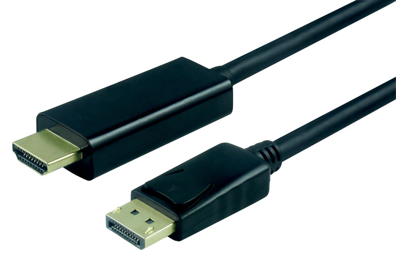 Roline 11.04.5787 Audio / Video Cable Assembly Hdmi Plug Displayport 9.8 ft 3 m Black