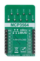 Mikroelektronika MIKROE-4105 MIKROE-4105 Click Board ADC 9 MCP3564 Gpio SPI Mikrobus 3.3 V 42.9 mm x 25.4