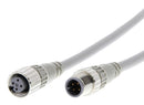 Omron Industrial Automation XS2WD421J81F XS2WD421J81F Sensor Cord 4P M12 PLUG-M12 Rcpt 10M
