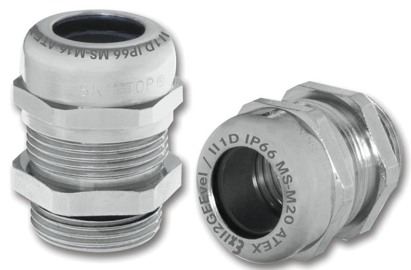 LAPP KABEL 53112740 Cable Gland, M32 x 1.5, 11 mm, 21 mm, Brass, Metallic - Nickel Finish