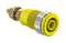 Staubli 23.3020-24 Banana Test Connector 4mm Receptacle Panel Mount 32 A 1 kV Gold Plated Contacts Yellow